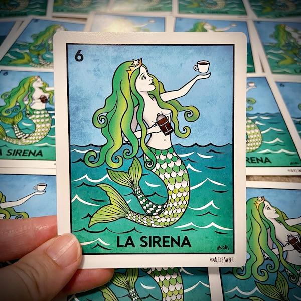 La Sirena / The Siren Coffee Icon Vinyl Sticker