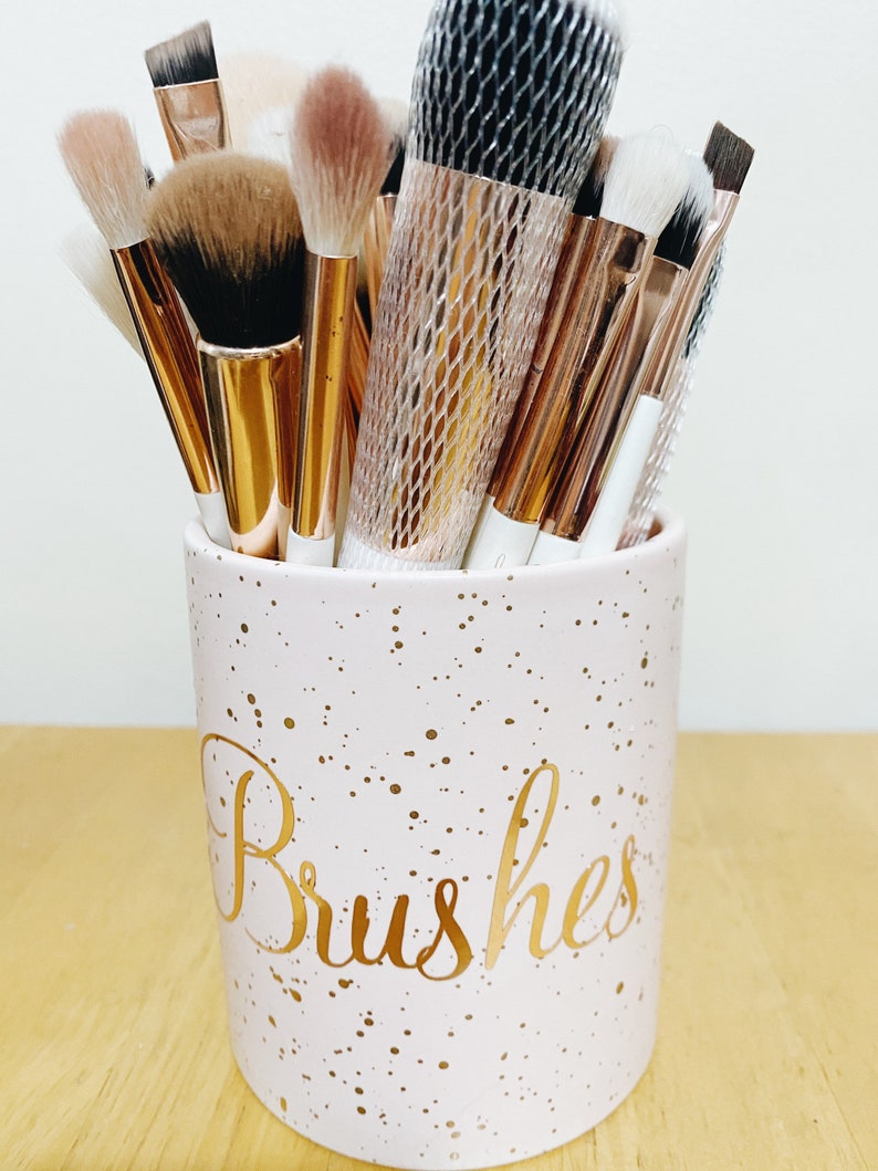 Personalised makeup brush/ pen holder/ organiser