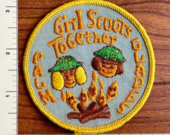 Vintage Girl Scouts Badge - Palm Glades