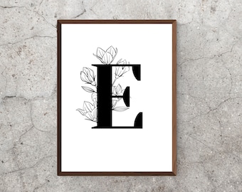 Letter E Printable - Etsy