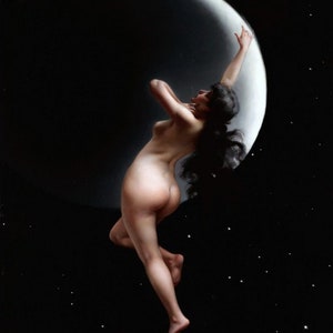 Moon Nymph By Luis Ricardo Falero Accent Tile Mural Kitchen Bathroom Wall Backsplash Behind Stove Range Sink One Tile Ceramic