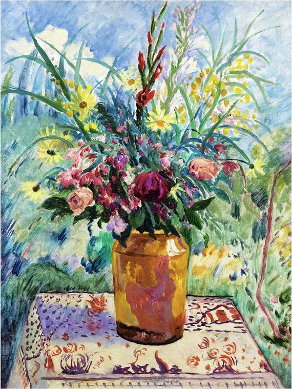 Henri Manguin、【Fleurs dans un Vase】 Henri Manguin | Vase vert