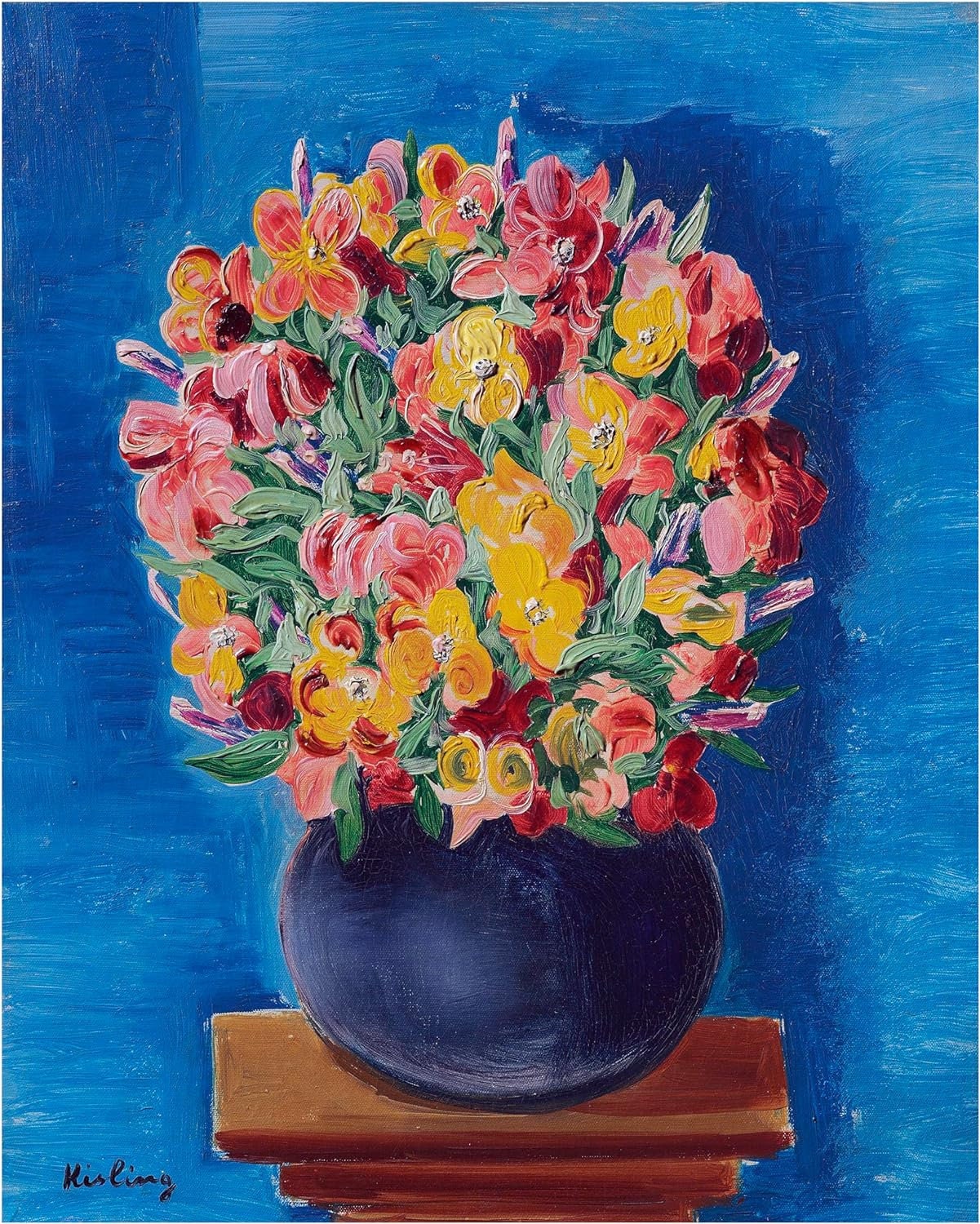 Flowers by M. Kisling Accent Tile Mural Kitchen Bathroom Wall