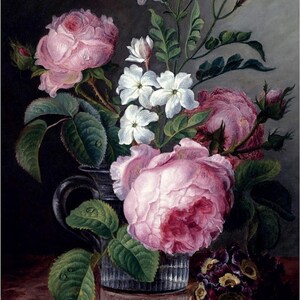 Still Life With Roses And Narcissi By Melanie De Comolera Flowers Vase Accent Tile Mural Kitchen Bathroom Wall Backsplash One Tile Ceramic