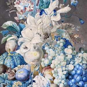 Still Life With Flowers And Fruit By Gerard Van Spaendonck Accent Tile Mural Kitchen Bathroom Wall Backsplash One Tile Ceramic