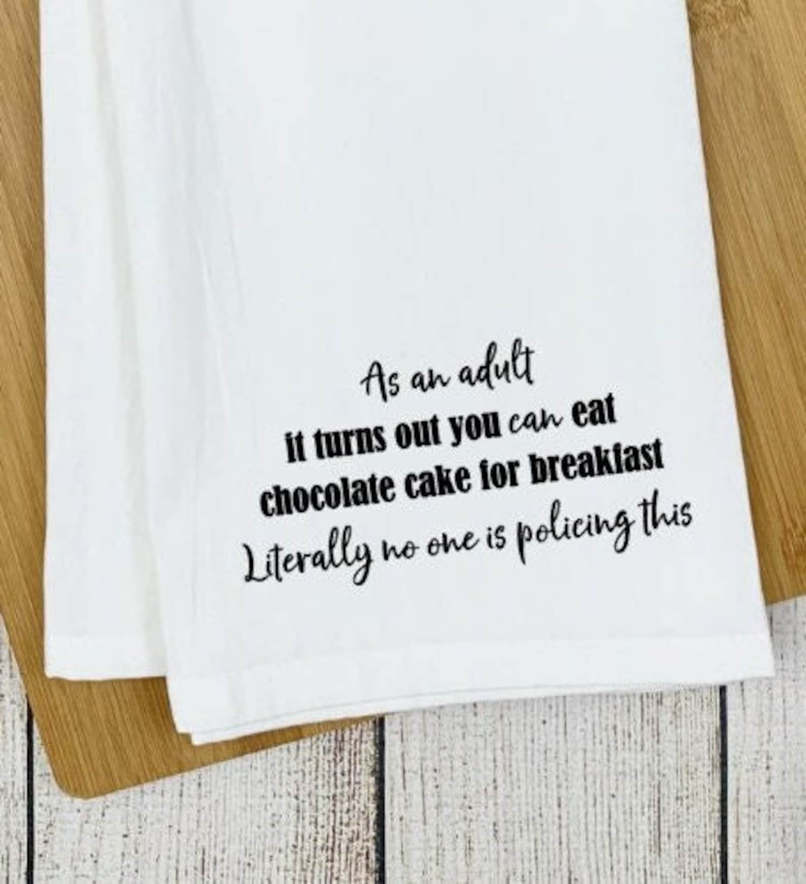 As an Adult/funny Tea Towel/snarky/kitchen Towel/farmhouse Tea Towels ...