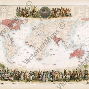 1921年の大英帝国の地図 - Etsy 日本