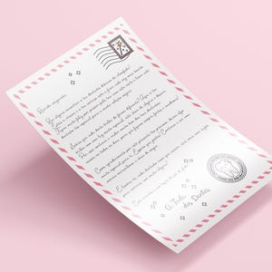 Carta da Fada dos Dentes | Download instantâneo para imprimir | Ela, Ele, Elx | Cartinha Fada mágina presente almofada criança