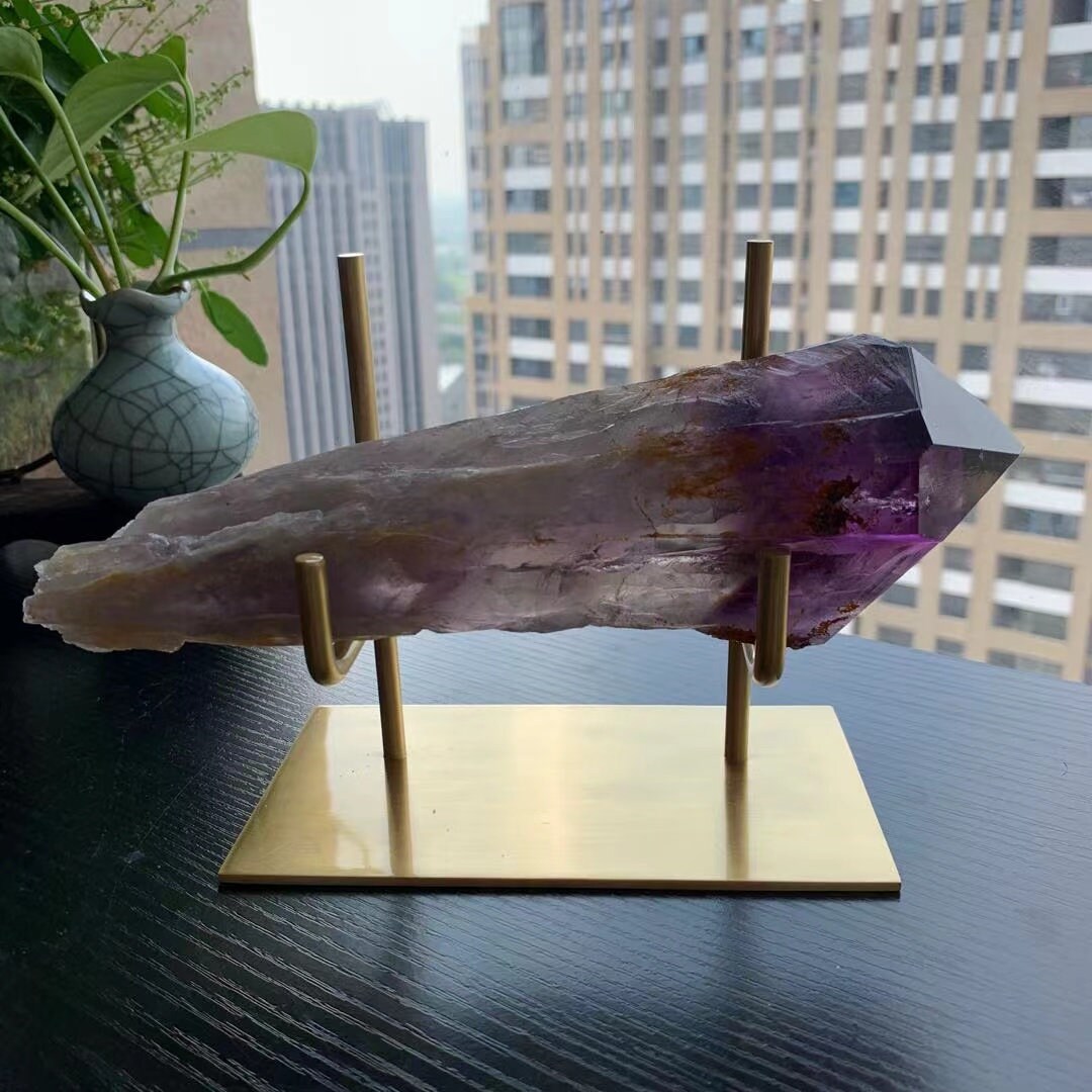 Brass Display Stand for Crystals Rocks & Geodes Selenite Home Etsy