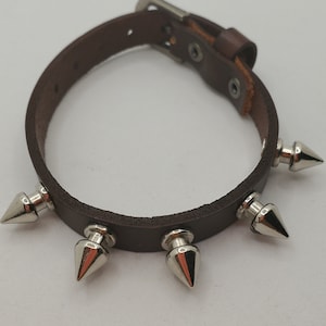 Spikey Leather / Bracelet / Metal Bracelet / Bangles / Accessory