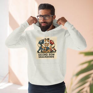 Rugby Hoodie, Second Row Fleece Hooded Sweatshirt - Perfect Gift For Rugby Fans, Vintage Style, Cozy Unisex Pullover, Rugby Smackdown
