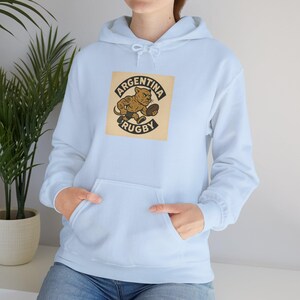 Argentina Rugby Hoodie, Vintage Unisex Sweatshirt, Athletic Game Day Wear, Sports Fan Gift, Cozy Rugby Apparel