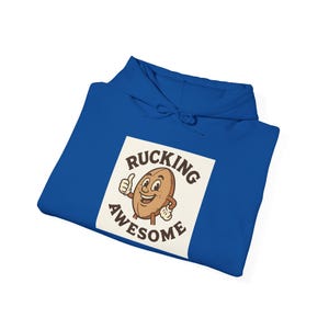 Rucking Awesome Rugby Hoodie, Unisex College Fans Sweatshirt for Fall Rugby Socials, Fun Rugby Apparel