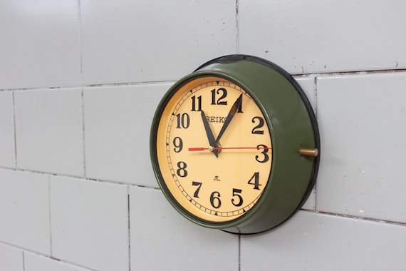 Seikosha CO. LTD Seiko Industrial Wall Clock - Etsy Denmark