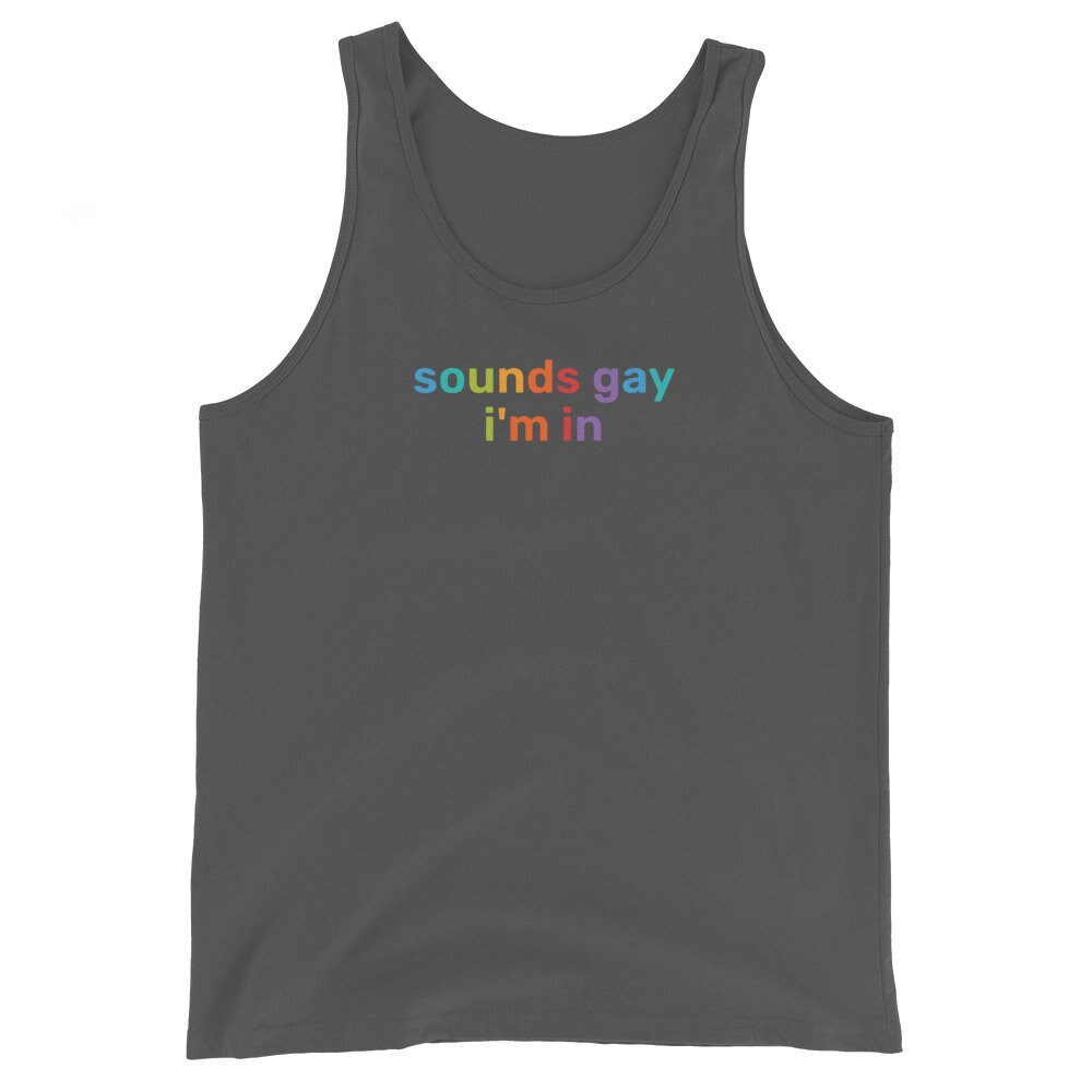 Sounds Gay Unisex Fitted Tank Top Gay Pride LGBT | Etsy