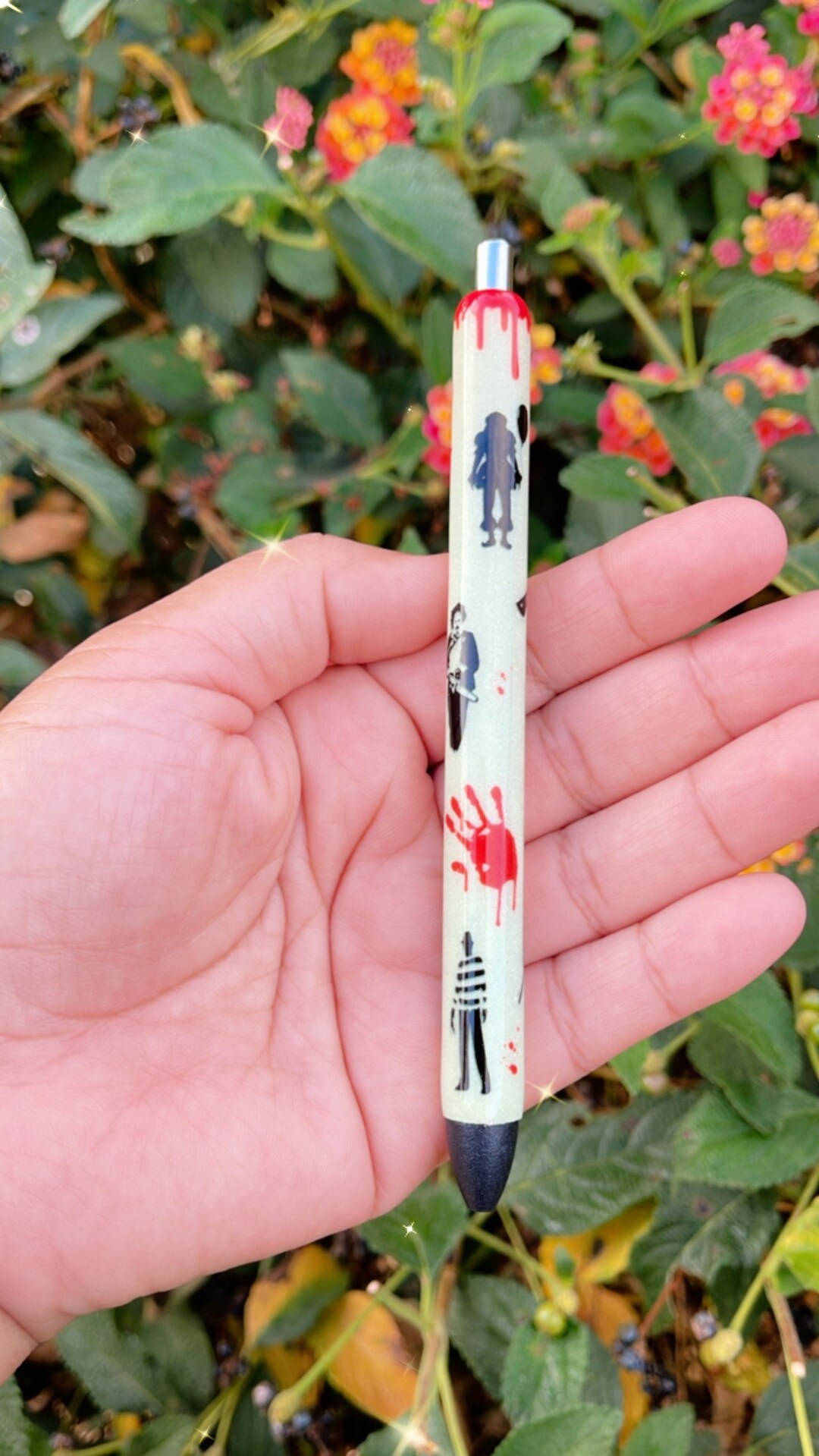 Horror Glow in the Dark Pen Halloween Pen Etsy