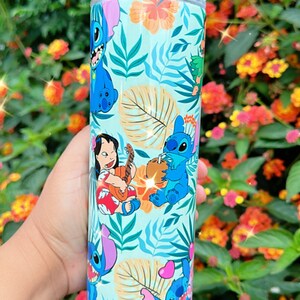 Blue Alien Tumbler | Custom tumbler | Sublimated 20oz tumbler