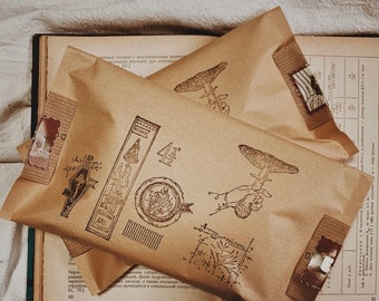 210pcs Vintage Stationary Material Pack, Premium Version, Stationary Set, Journaling Set, Bullet Journals, Aesthetic Stationary