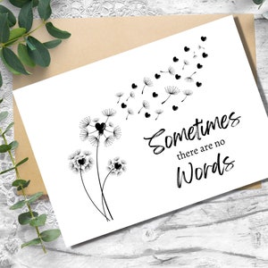 Printable Thinking of You Card 5x7, Condolence Card, Bereavement Card, Sorry For Your Loss Card, Sympathy Printable Instant Download PDF