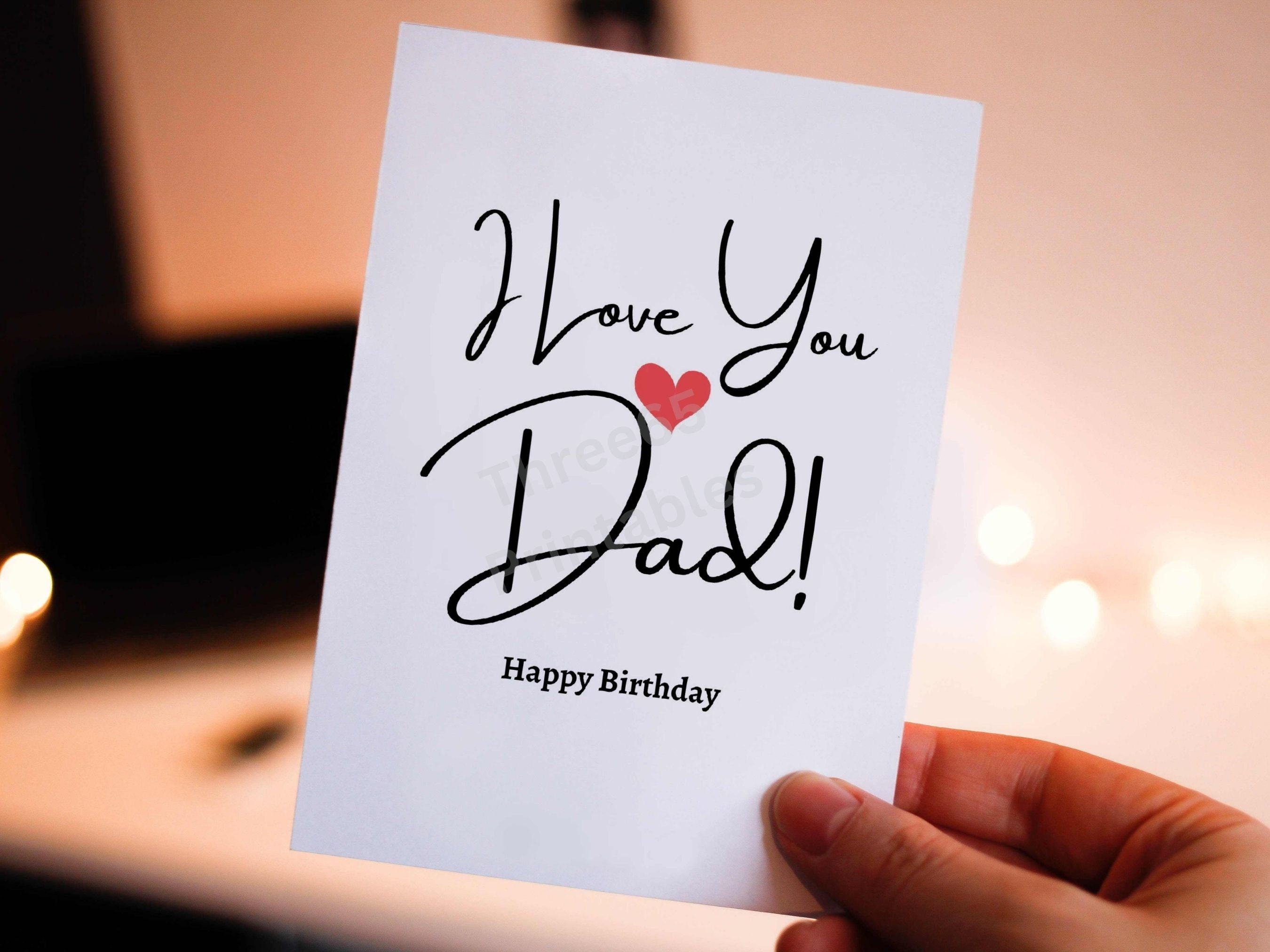 Dad Card Dad Birthday Card, Happy Birthday Dad Card, Birthday Card for Him, Dad ...