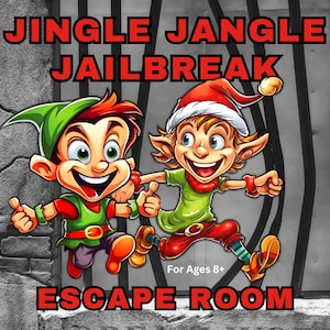 Christmas Escape Room For Kids, Christmas Games, Kids Puzzle, Christmas Party Game, Family Game Night, Escape Room Kit, Mystery Logic Puzzle
