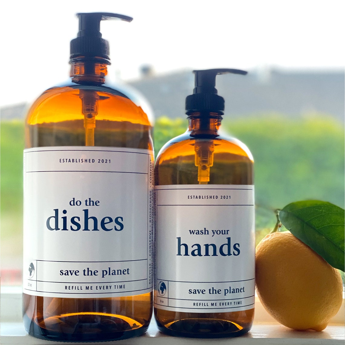 Shampoo Conditioner Body Wash Bottles set of 3 32 Oz Etsy