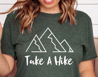 Take a Hike Shirt, Unisex Womens Shirt, Hiking Shirt, Hike More Worry Less, Adventure Shirt, Camping Shirt, Outdoors Shirt, Explore Shirt
