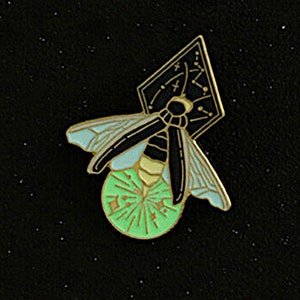 Glow In The Dark Firefly Enamel Pin