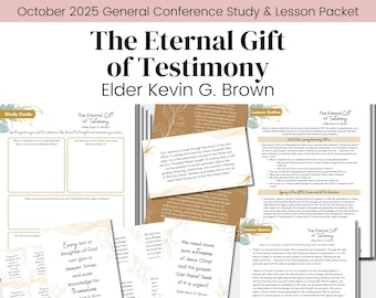 The Eternal Gift of Testimony| Elder Kevin G. Brown| LDS General Conference October 2025| Relief Society Lesson Outline