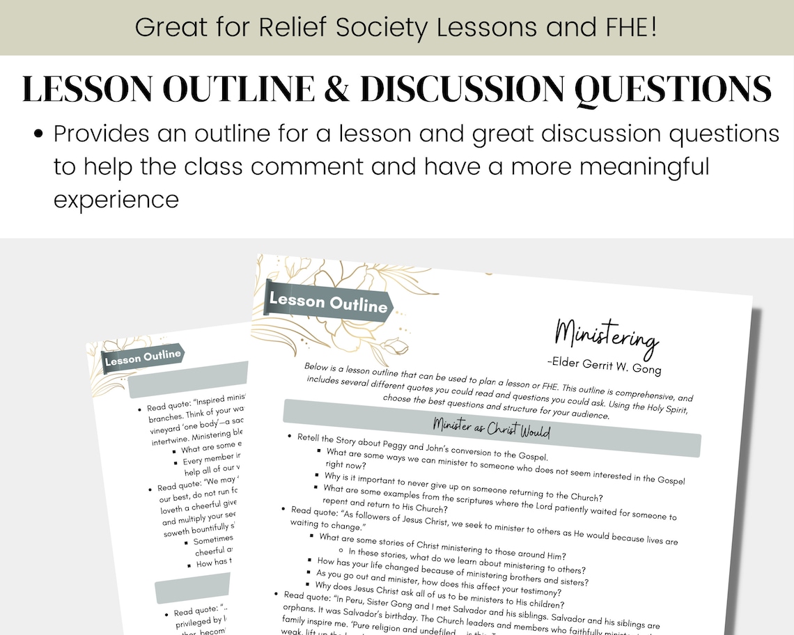 Ministering Elder Gerrit W. Gong LDS General Conference Talk April 2023