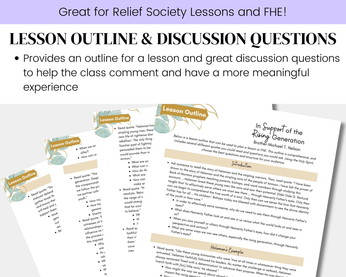 In Support of the Rising Generation- Brother Michael T. Nelson -LDS ...
