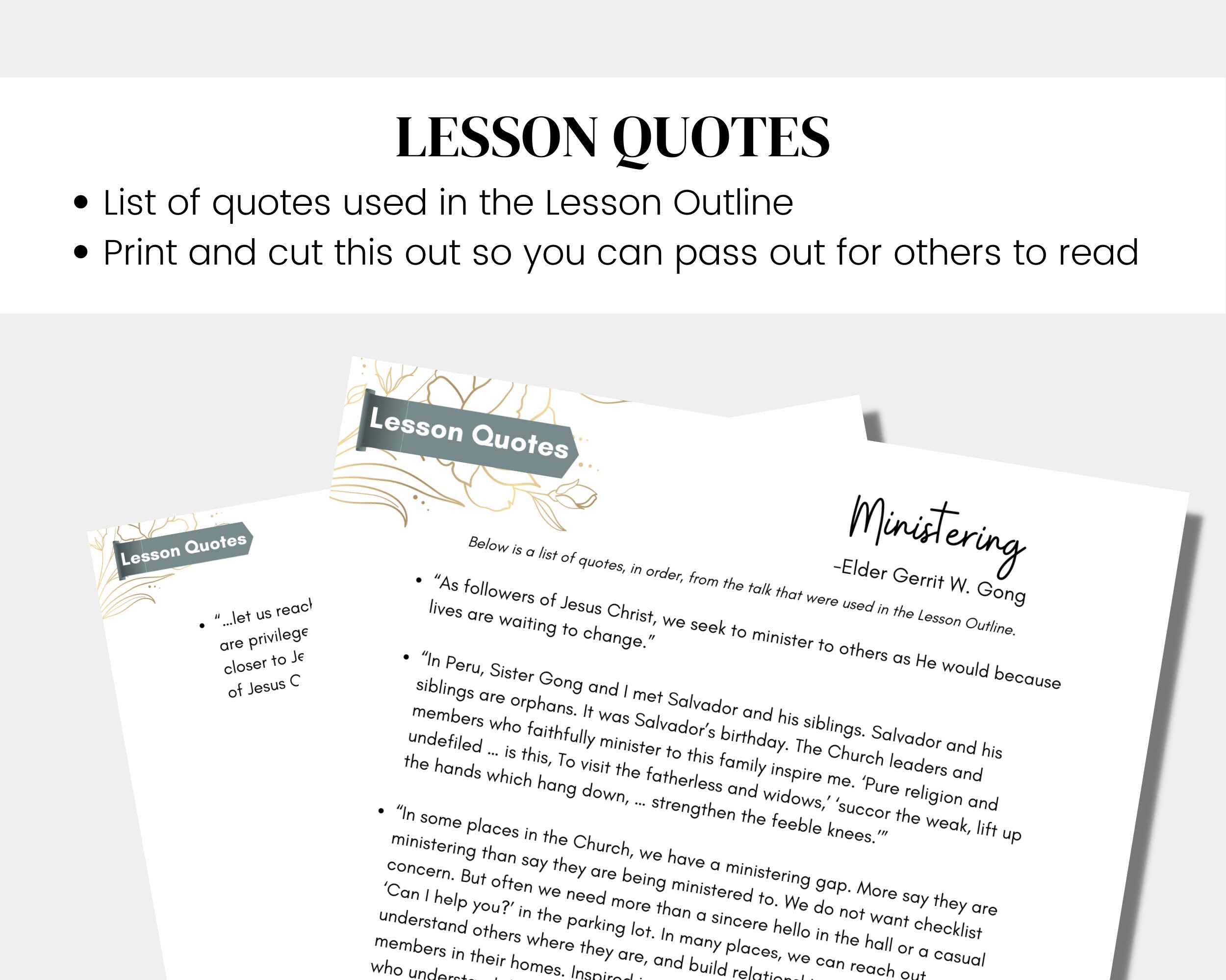 Ministering Elder Gerrit W. Gong LDS General Conference Talk April 2023