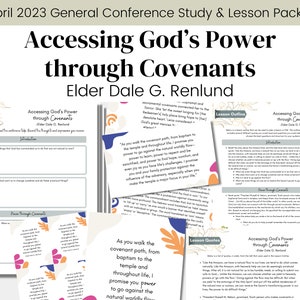Toegang krijgen tot Gods kracht door middel van verbonden- Ouderling Renlund- LDS-conferentietoespraak april 2023- Studiegids ZHV Lesoverzicht- Digitaal