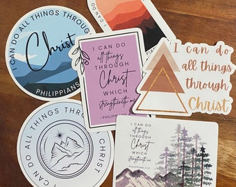 LDS Youth Theme 2023 Stickers- Youth Conference Stickers- Young Woman Stickers- I Can Do All Things Through Christ Stickers- 2023 Youth Gift