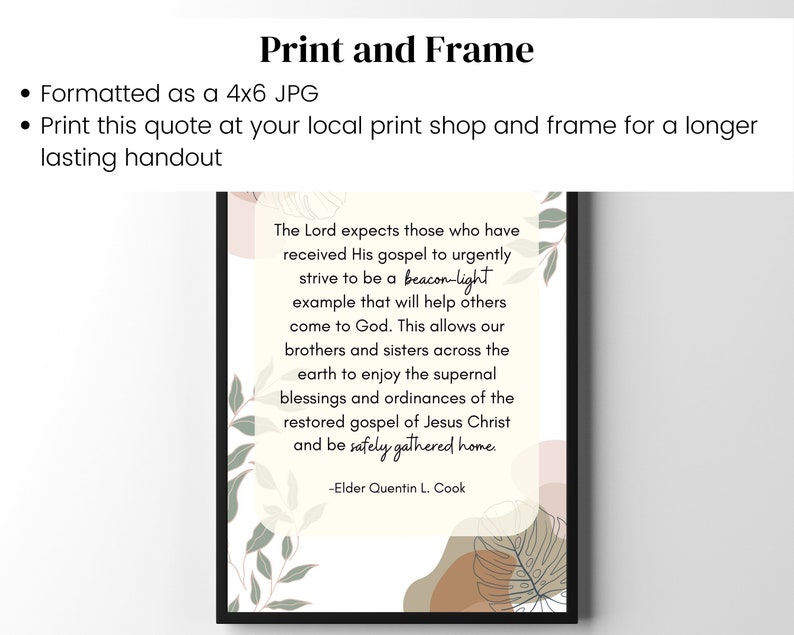 Safely Gathered Home Elder Quentin Cook LDS Conference Talk April 2023