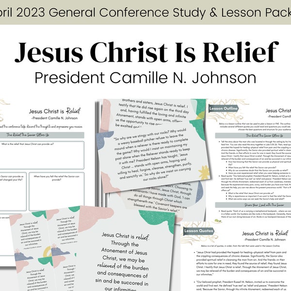 April 2023 Lds Conference Outlines Etsy