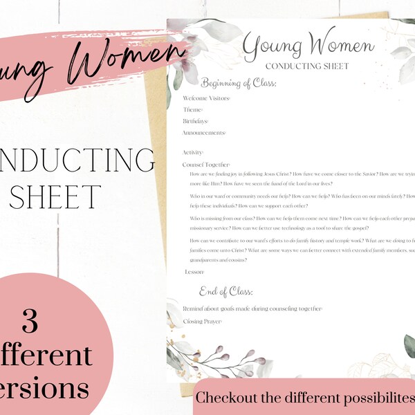 Lds Conducting Sheets - Etsy