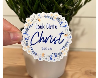 LDS Youth Theme 2025| Look Unto Christ| LDS Youth Stickers| Baptism Gift| Young Women Stickers| Youth Conference| LDS Girls Camp| Baptism