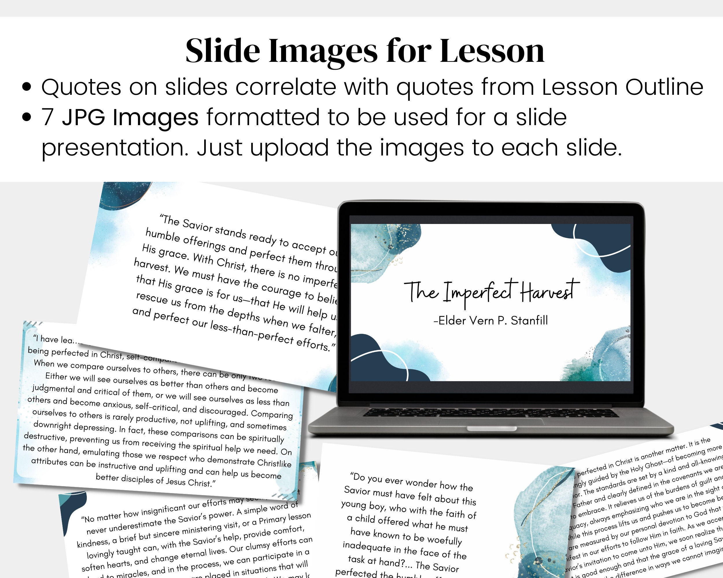Imperfect Study Guid The Imperfect Harvest- Elder Vern P. Stanfill- Conference Talk April ...
