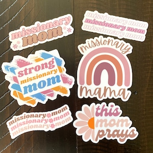 LDS Missionary Mom Die Cut Sticker- This Mom Prays Sticker- LDS Mothers Day Gift- Missionary Mama Sticker- LDS Die Cut Stickers