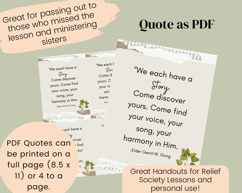 We Each Have A Story Conference Talk April 2022 Study Guide Etsy