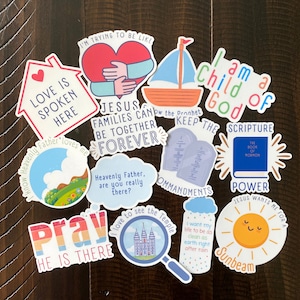 LDS Primary Die Cut Stickers- LDS Primary Gifts- LDS Baptism Gifts- Primary Birthday Gifts- I am a Child of God Stickers- Primary Songs