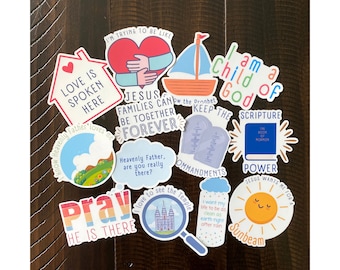 LDS Primary Die Cut Stickers- LDS Primary Gifts- LDS Baptism Gifts- Primary Birthday Gifts- I am a Child of God Stickers- Primary Songs