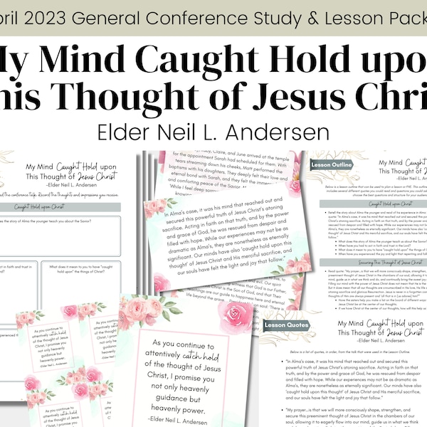 My Mind Caught Hold Upon This Thought of Jesus Christ Etsy