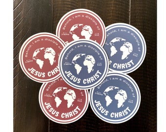 LDS Youth Theme 2024 Stickers- I am a Disciple of Jesus Christ- 3 Nephi-Youth Conference Stickers- Young Woman Stickers- 2024 Youth Gift