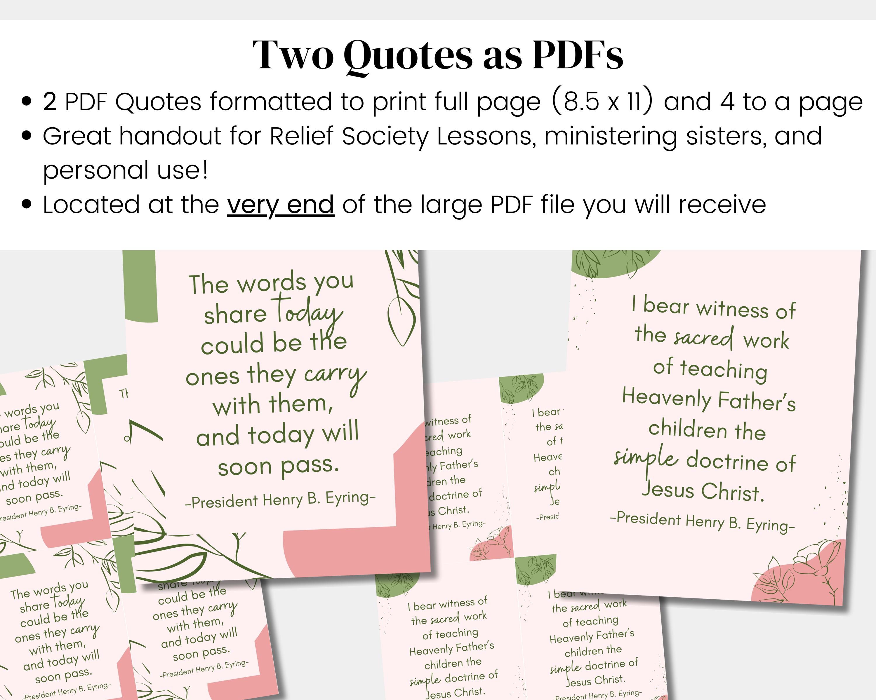 Simple is the Doctrine of Jesus Christ| President Eyring| LDS October ...
