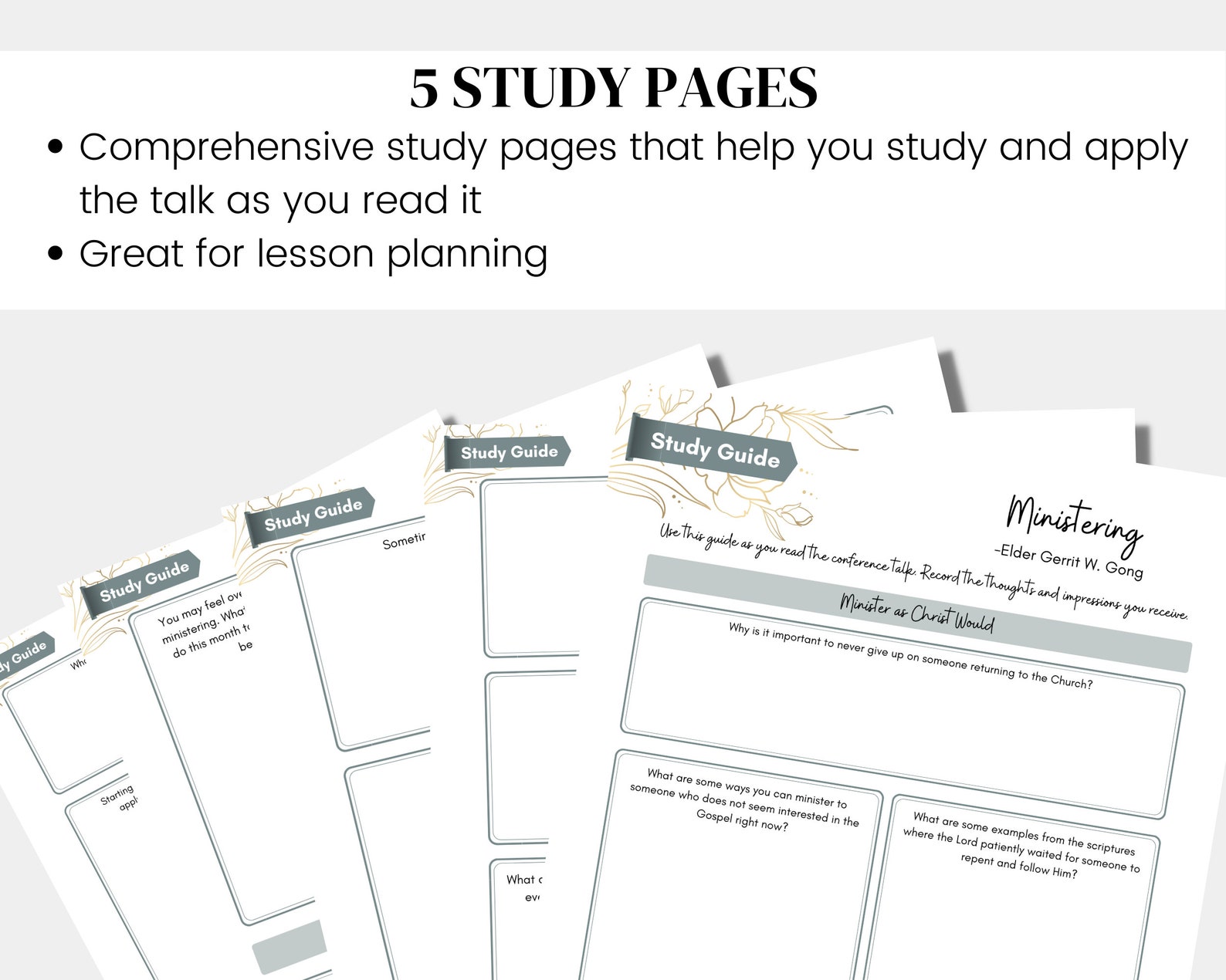 Ministering Elder Gerrit W. Gong LDS General Conference Talk April 2023