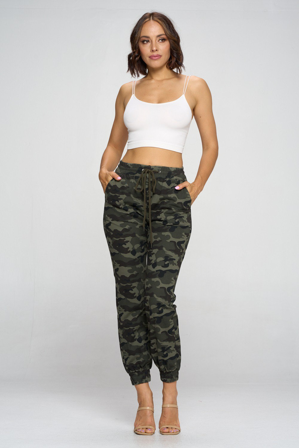 2023 Fashion Camouflage Cargo Pants Women Casual High Waist Trousers  Military Army Print Long Pant with Pockets and Belt Jogger - AliExpress