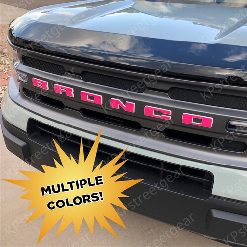 Ford Bronco Sport Vinyl Letters Overlay Decal for 2021 Front Etsy