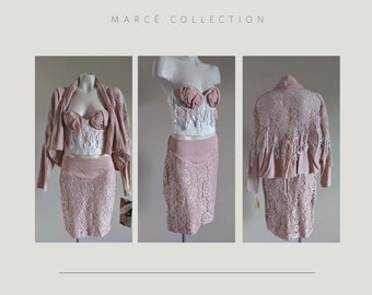 Marcé Collection Design One of a Kind Vintage 90s California Casual 3 Piece  Outfit 